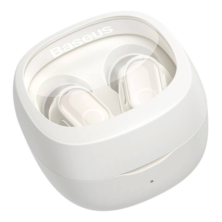 Baseus Bowie WM02 TWS Cuffie Wireless Bluetooth 5.3 Bianco Baseus Bowie WM02 TWS Cuffie Wireless Bluetooth 5.3 Bianco