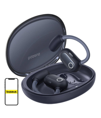 Baseus Eli Sport 1 Auricolari TWS Open-Ear Nero
