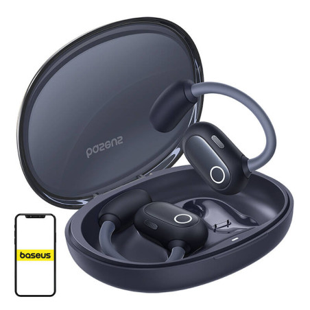 Baseus Eli Sport 1 Auricolari TWS Open-Ear Nero