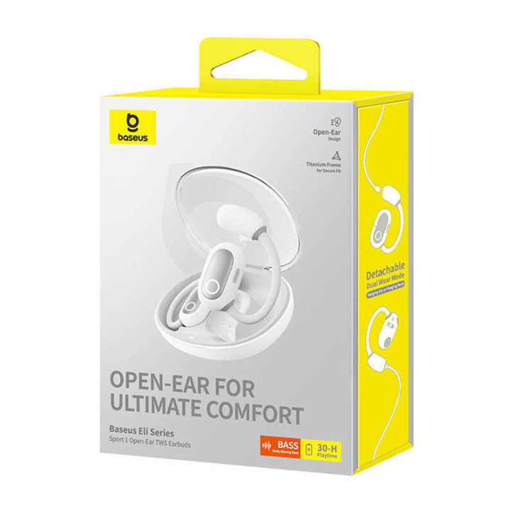 Baseus Eli Sport 1 Auricolari TWS Bianco