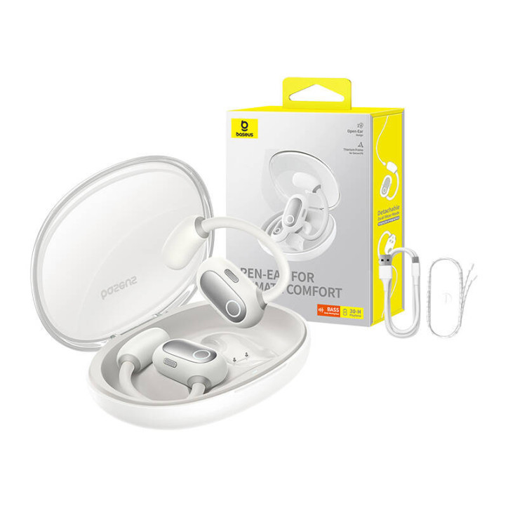 Baseus Eli Sport 1 Auricolari TWS Bianco