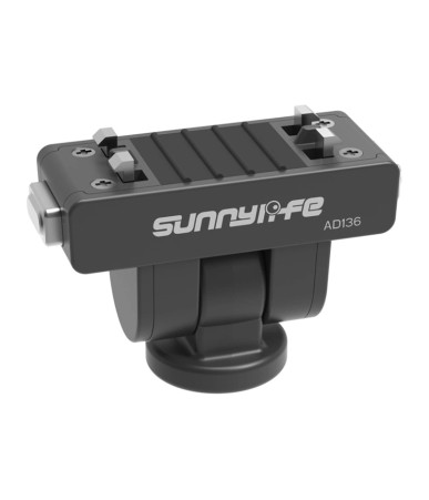 Sunnylife Adattatore a sgancio rapido 1/4" con rotazione 180° per Insta360 X4 Air / X5 / Ace Pro 2 / 1 / Ace