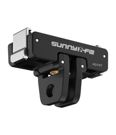 Sunnylife Adattatore di Montaggio Magnetico Reversibile 1/4" per Osmo Nano / Action 6