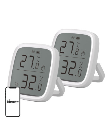 SONOFF SNZB-02D Sensore Temperatura e Umidità Zigbee 2 Pezzi