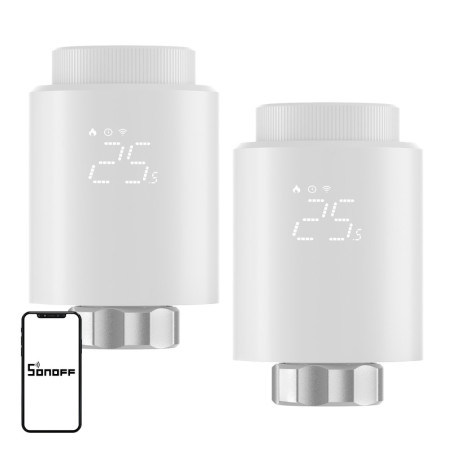 SONOFF Zigbee TRVZB Termostato Valvola Termostatica, 2 Pezzi