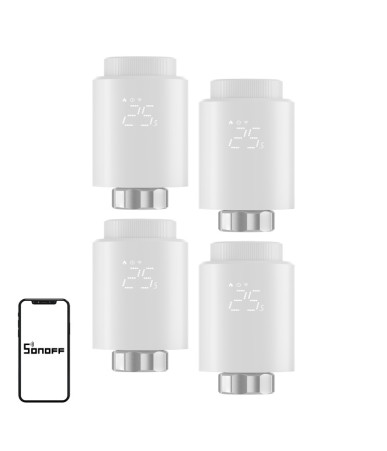 SONOFF Zigbee TRVZB Termostato Radiatore 4 Pezzi