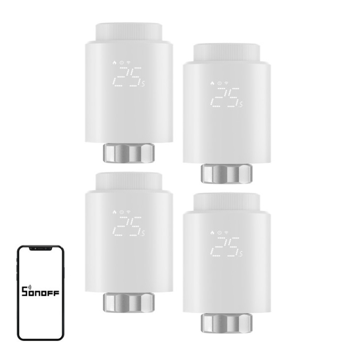 SONOFF Zigbee TRVZB Termostato Radiatore 4 Pezzi SONOFF Zigbee TRVZB Termostato Radiatore 4 Pezzi