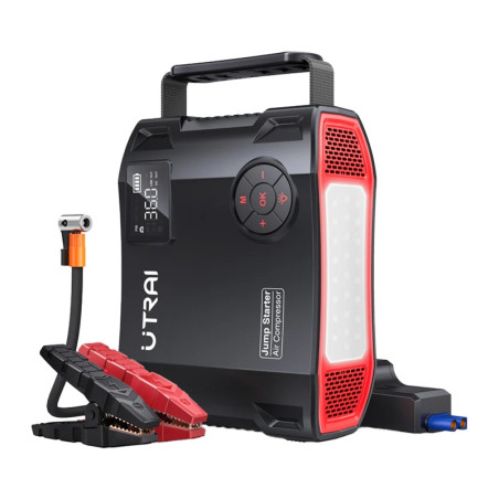 UTRAI JS5 Avviatore per Auto con Compressore 7000A 27000mAh