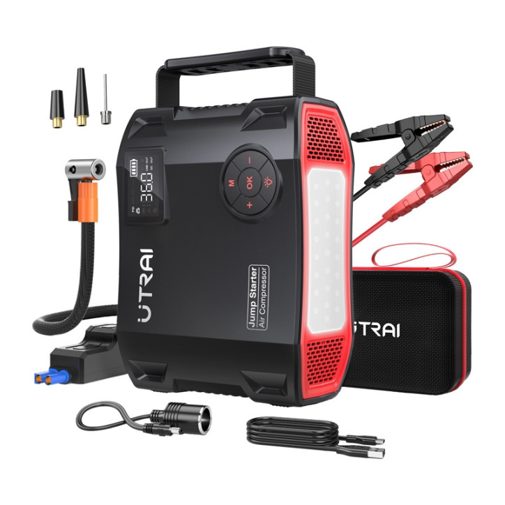 UTRAI JS5 Avviatore per Auto con Compressore 7000A 27000mAh UTRAI JS5 Avviatore per Auto con Compressore 7000A 27000mAh