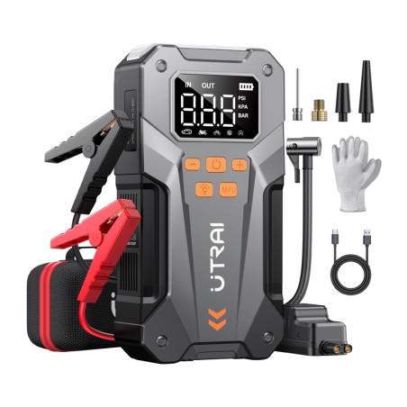 UTRAI JS20 Avviatore Multifunzione per Auto 5000A con Compressore Aria