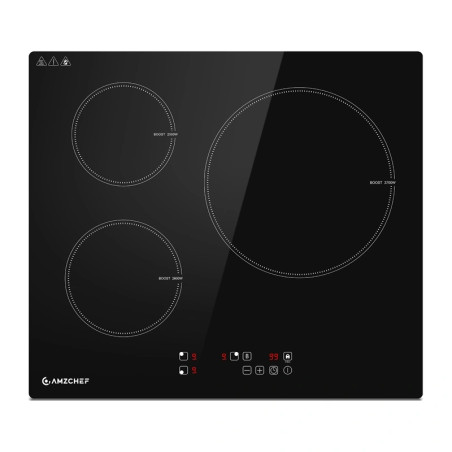 AMZCHEF CE-T-74IB3xyzf-CS Piano Cottura a Induzione 3 Zone
