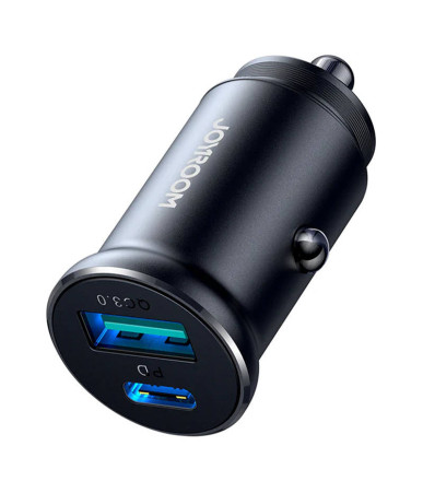 Joyroom JR-CCN05 Caricatore da auto 30W USB-A + USB-C Nero