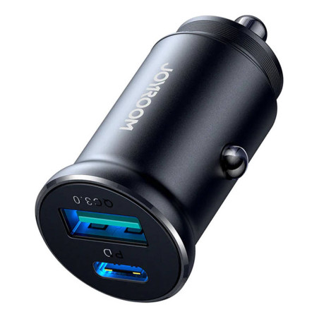 Joyroom JR-CCN05 Caricatore da auto 30W USB-A + USB-C Nero