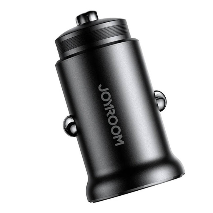 Joyroom JR-CCN05 Caricatore da auto 30W USB-A + USB-C Nero