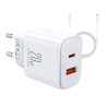Caricatore Joyroom JR-TCF05 Flash 20W con cavo USB-C a Lightning 1m Bianco