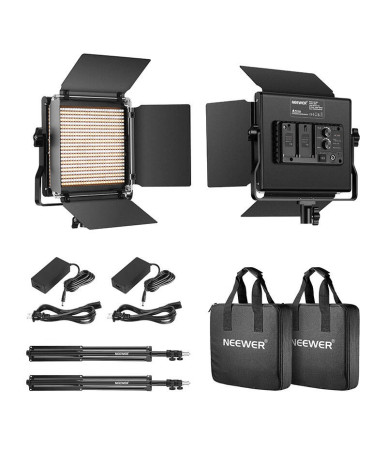 Neewer Kit 2 Lampade LED Bi-Color 660 40W 3200-5600K