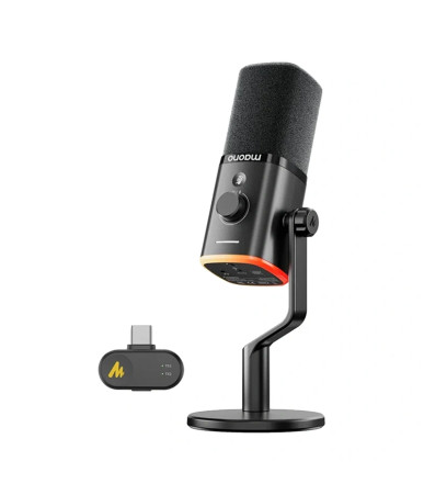 Maono PD100W Microfono Dinamico USB Wireless Nero