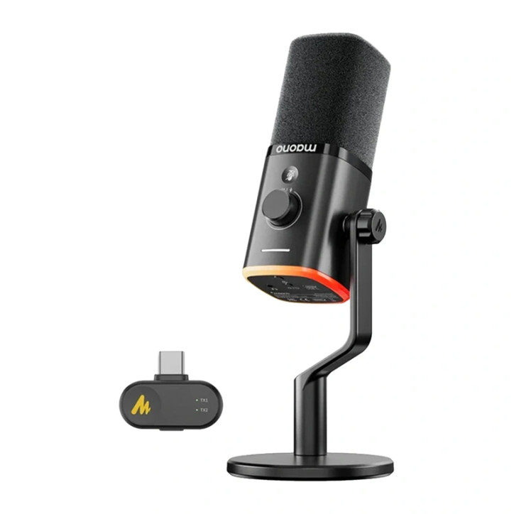 Maono PD100W Microfono Dinamico USB Wireless Nero