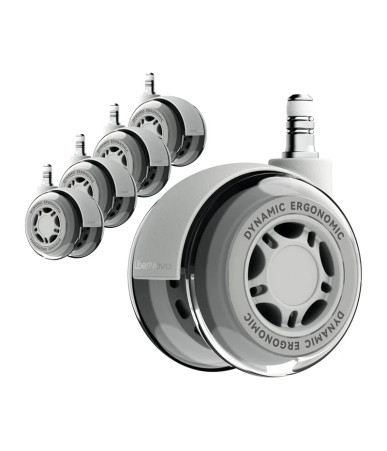 LiberNovo A-10 Wheels Grigie Ruote per Sedia Gaming