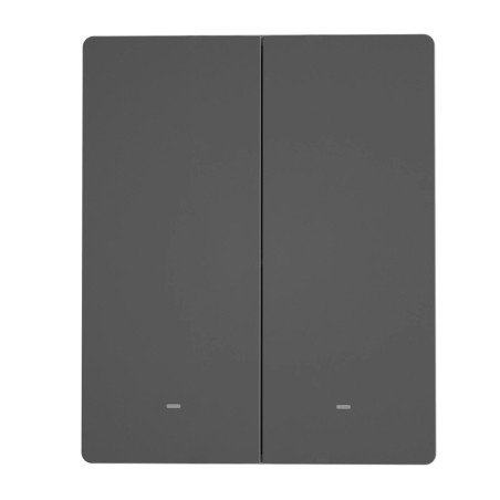 Interruttore smart Sonoff M5-2C-80 a 2 canali Wi-Fi, grafite