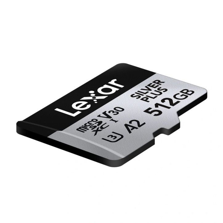 Lexar Scheda di memoria High-Performance Argento Plus microSDXC 512GB con Adattatore