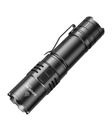 Torcia da lavoro Superfire A22S 2300LM Zoomabile Ricaricabile USB-C