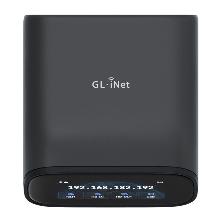 GL.iNet GL-RM10 Interruttore KVM con Touchscreen e Wi-Fi 6 GL.iNet GL-RM10 Interruttore KVM con Touchscreen e Wi-Fi 6