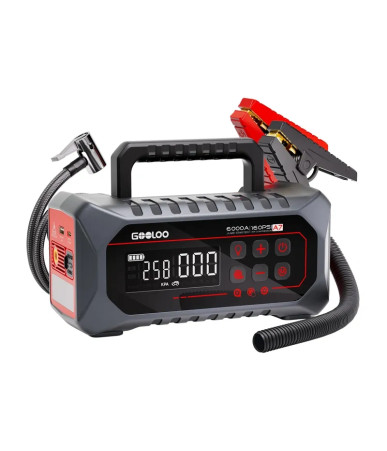 GOOLOO A7 Avviatore di Emergenza 6000A con Pompa Aria 88.8Wh