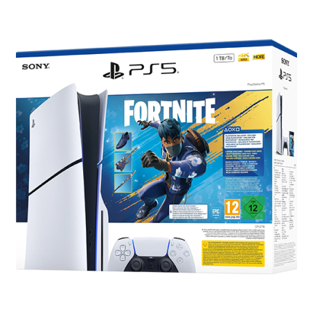 Sony PlayStation 5 Slim Disc Edition 1TB Fortnite: Flowering Chaos - White