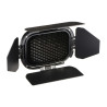 Godox BD-07 Kit Porta a Battente con Griglia a Nido d'Ape e Filtri Colore