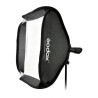 Godox Softbox 80x80cm con Griglia e Staffa S2 Bowens