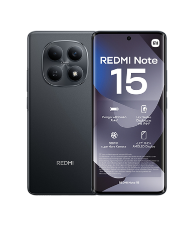 Xiaomi Redmi Note 15 4G Dual Sim 6GB RAM 128GB Nero