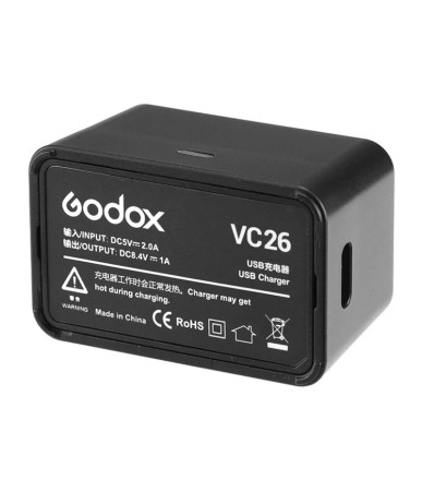 Caricabatterie Godox VC26 per batterie V1 e AD100Pro
