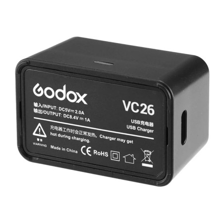 Caricabatterie Godox VC26 per batterie V1 e AD100Pro