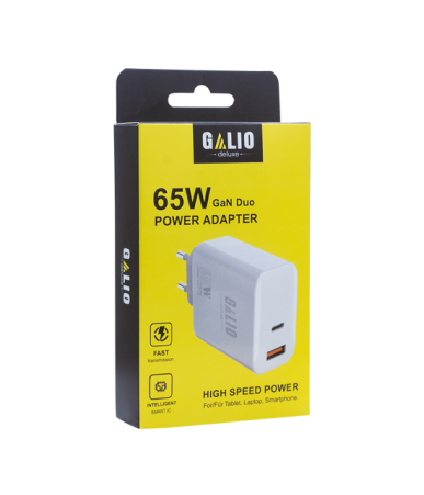 Adattatore REZ Galio 65W USB e USB-C Bianco
