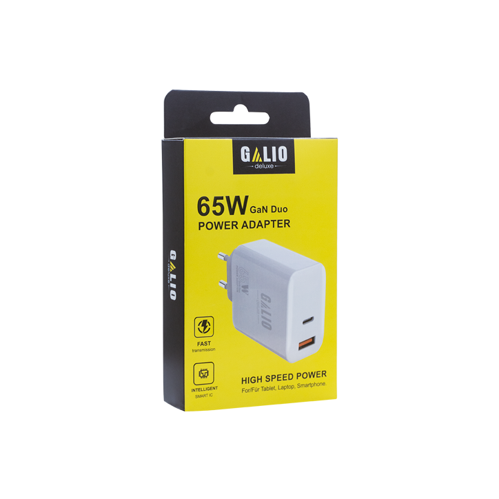 Adattatore REZ Galio 65W USB e USB-C Bianco