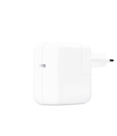 Alimentatore REZ Galio 30W USB-C + Cavo USB-C/iOS Bianco