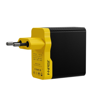FNIRSI Alimentatore USB-C 65W GaN Giallo/Nero
