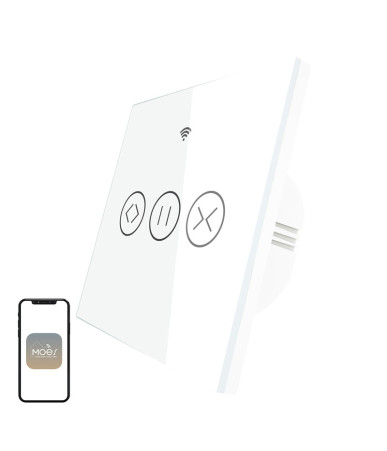 Moes Interruttore Smart Wi-Fi RF433 per Tapparelle Bianco