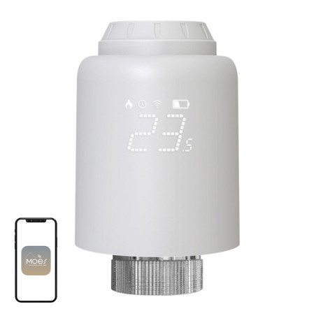 Moes Testina Termostatica Smart Zigbee ZTRV-PJ-601-MS
