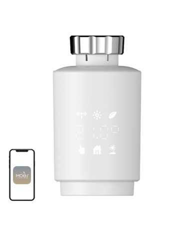 Moes Termostato Smart Zigbee TV02 Bianco