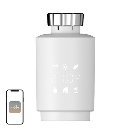 Moes Termostato Smart Zigbee TV02 Bianco