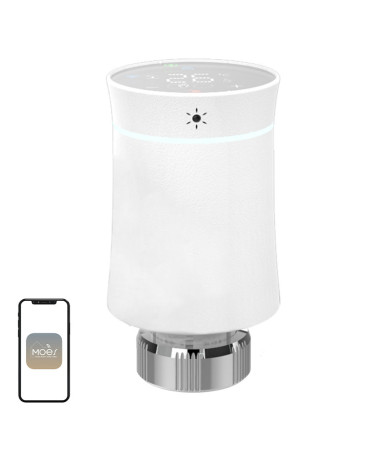 Termostato Smart Moes BY100 ZigBee Bianco