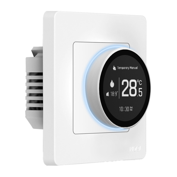 Termostato Smart Moes ZHT-SR-GA ZigBee per Riscaldamento Idronico Bianco