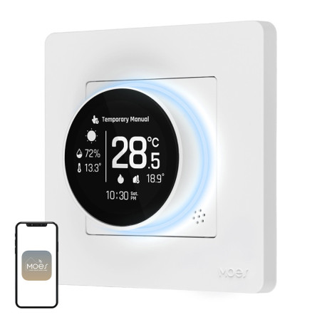 Termostato Smart ZigBee Moes ZHT-SR-GB per Riscaldamento Elettrico