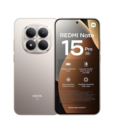 Xiaomi Redmi Note 15 Pro 5G 8GB RAM 512GB Titanio