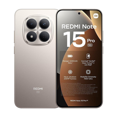 Xiaomi Redmi Note 15 Pro 5G 8GB RAM 512GB Titanio