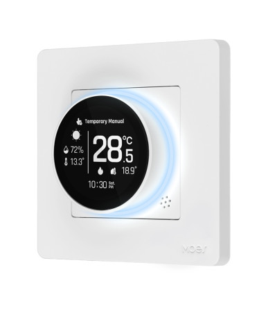 Moes Termostato Smart ZigBee ZHT-SR-GC-WH-MS per Caldaia Bianco
