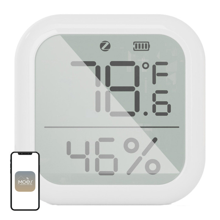 Sensore Smart Moes ZigBee Temperatura e Umidità LCD Sensore Smart Moes ZigBee Temperatura e Umidità LCD