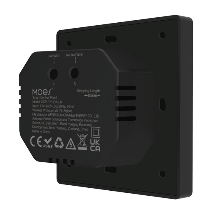 Moes Pannello di Controllo Smart Wi-Fi/ZigBee 4" LCD